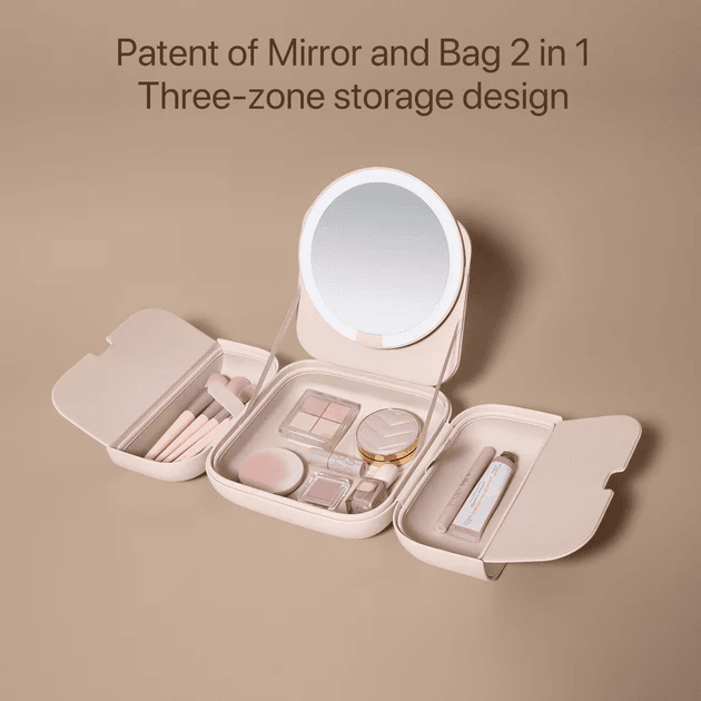 LumoCube M2 Portable LED Mirror Makeup Bag