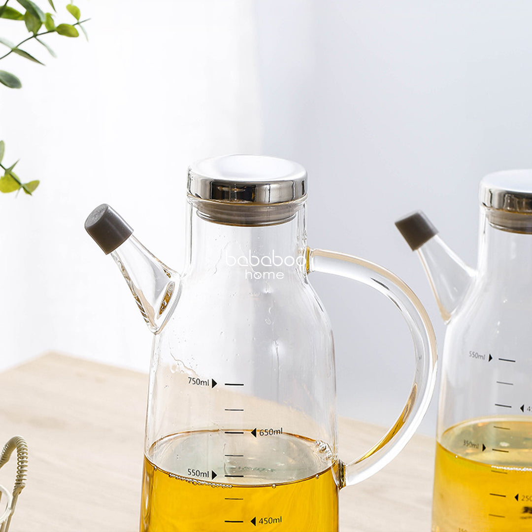 Shin Clear Glass Oil Container